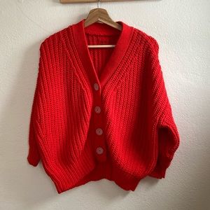 Babaa Cardigan No 18 in Summer Flame